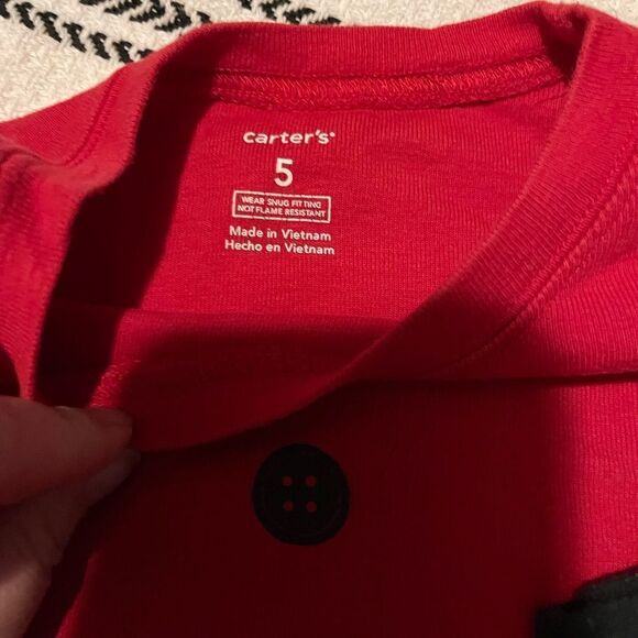 Carters Santa Pajamas size 5 - Picture 2 of 4